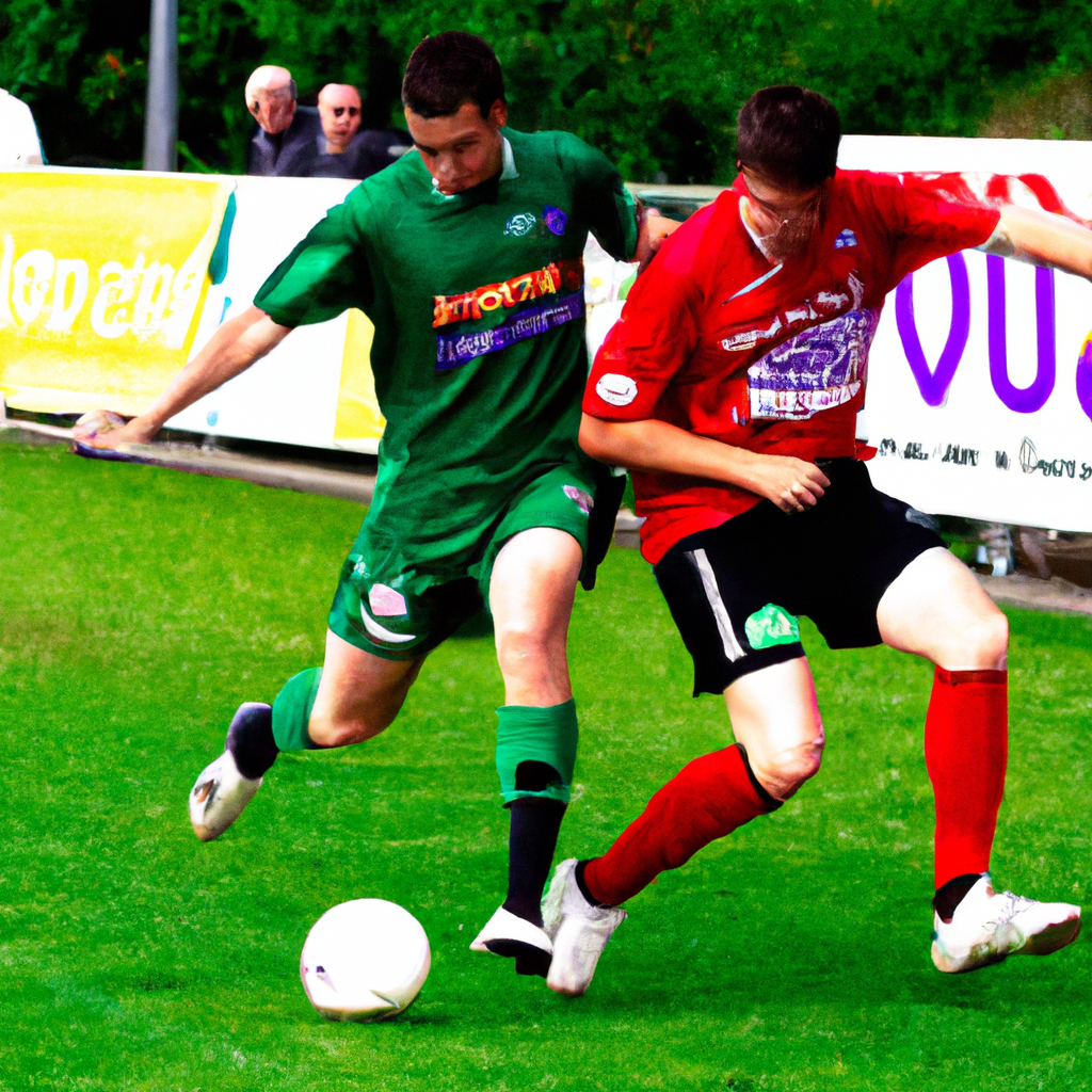 Fußballspiel zwischen VfR Heilbronn und SKV Rutesheim