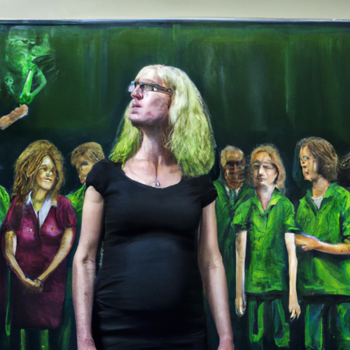 Ricarda Lang beim Stimme-Wahlcheck: Kleine Gegendemo mit Trillerpfeife