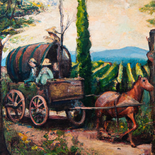 Weintour im Planwagen