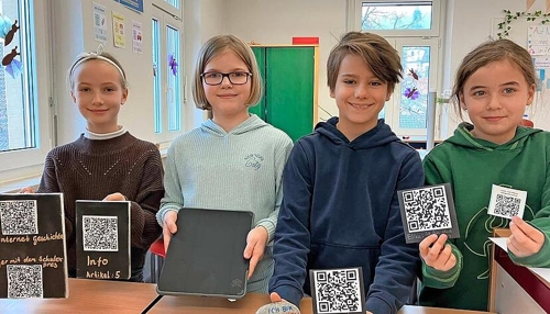 QR-Code und Tablet: Grundschule Dahenfeld setzt auf neueste Technologie