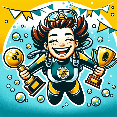 Janina Fabriz vom Tauchclub Heilbronn bricht Rekorde