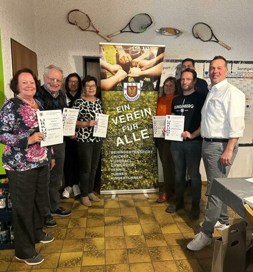 Jahreshauptversammlung SSV Klingenberg mit Ehrungen