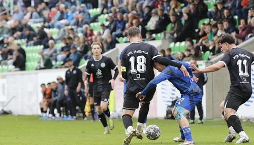 Ein Punkt in letzter Sekunde – VfR Heilbronn beendet in Hall seine …