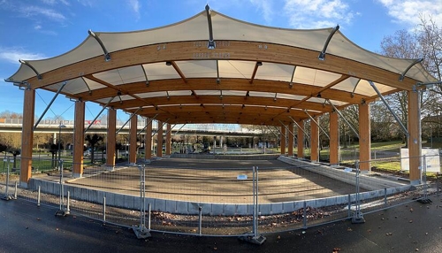 Neue Freilufthalle in Neckarsulm: Sport ohne Sonnenbrand