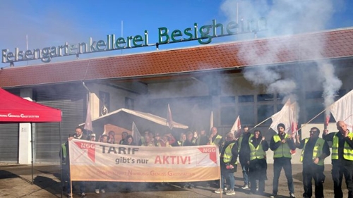 Krise in der Weinbranche: Streik bei der Felsengartenkellerei
