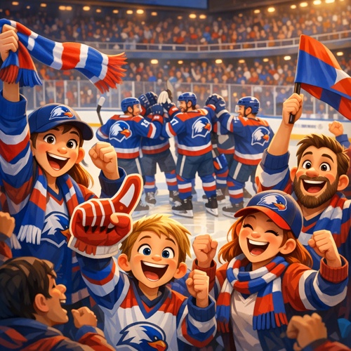 Angriff nach Eishockeyspiel