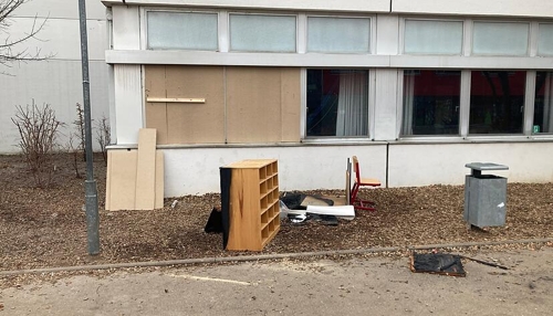 Brand in Sontheimer Schule durch Feuerwerk verursacht