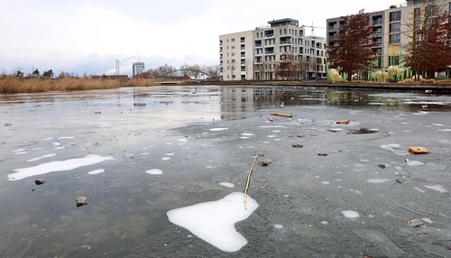 Warnung vor dünnen Eisflächen in Heilbronn