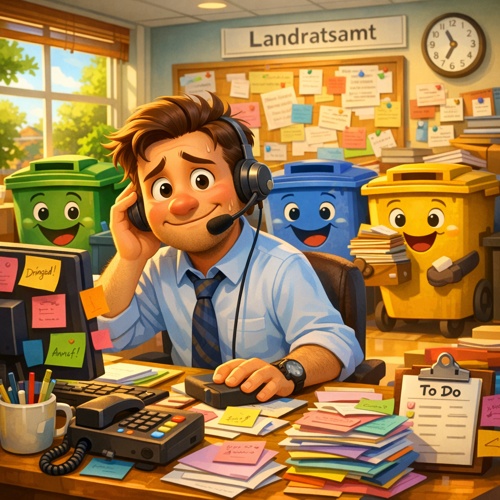 Müll-Hotline des Landratsamts Heilbronn überlastet