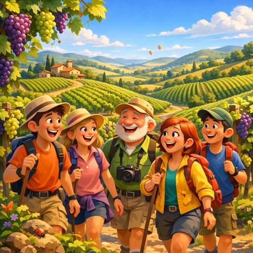 Wein-Wanderung als Highlight beim 3B-Tourismus