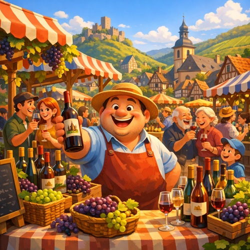 Wein-Flohmarkt in Beilstein