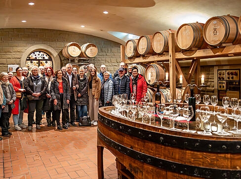 Stimmungsvoller Wein-Quiz-Abend in der Fürstenfass-Weinkellerei