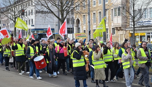 Verdi-Demo in Heilbronn: Hochschulen betroffen