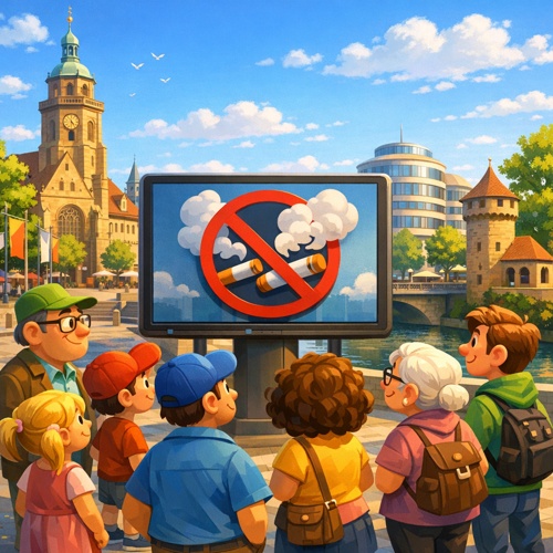 Digitale News-Produkte informieren über neue Rauchergesetze in Heilbronn