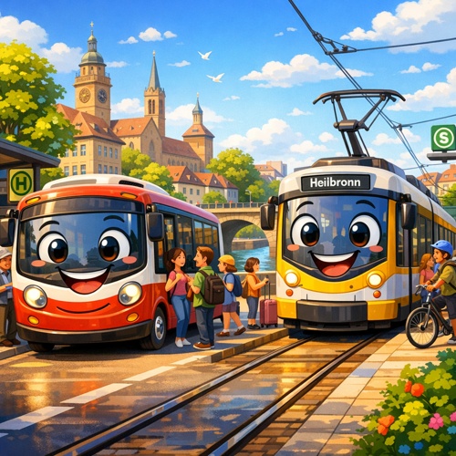 Kein Verdi-Streik im Raum Heilbronn: Busse und Bahnen fahren planmäßig