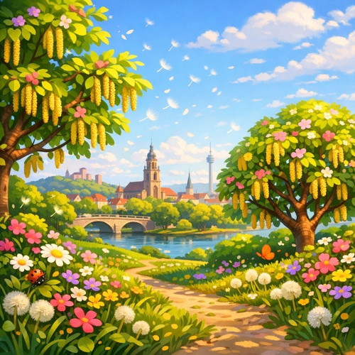 Beginn der Pollensaison: Warmes Wetter sorgt in Heilbronn für Frühling