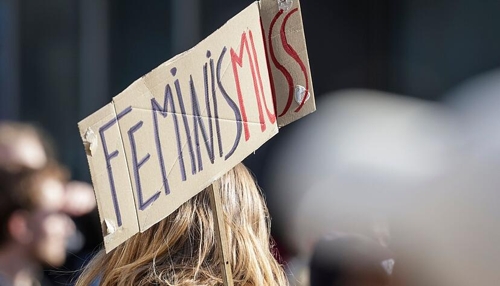 Frauenstreik in Heilbronn: Kundgebung auf dem Kiliansplatz