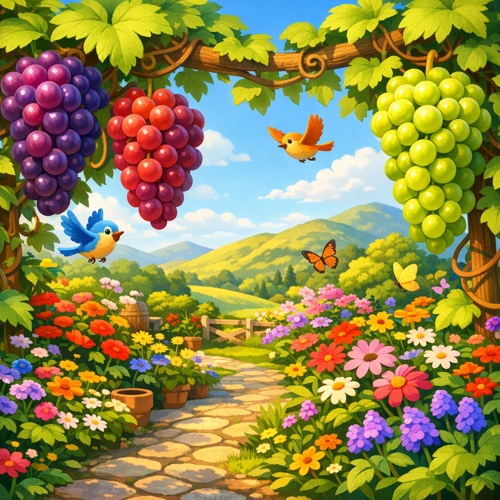 Verstecktes Paradies: Wein und Garten im Einklang