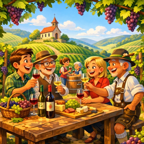 Ostergarten in Künzelsau: Wein im religiösen Kontext