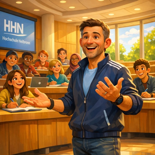 Christian Keller inspiriert Studierende auf dem Bildungscampus Heilbronn