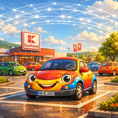 Digitale Kennzeichenerfassung bei Kaufland-Parkplätzen in Heilbronn