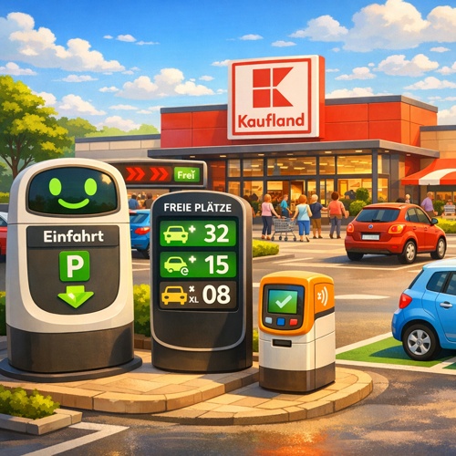 Kaufland setzt auf digitale Parkplatzlösungen