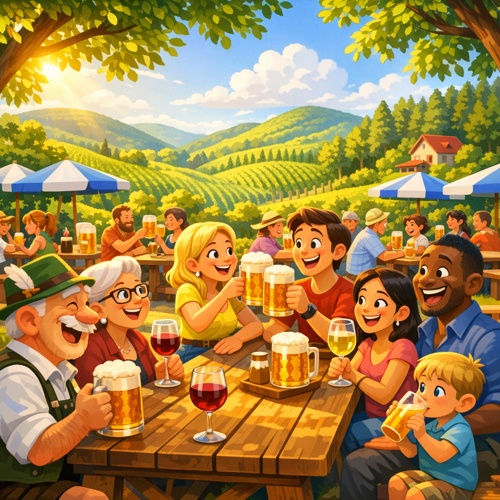 Biergarten-Besuch im Landkreis Heilbronn: Waldschenke Neuer Berg