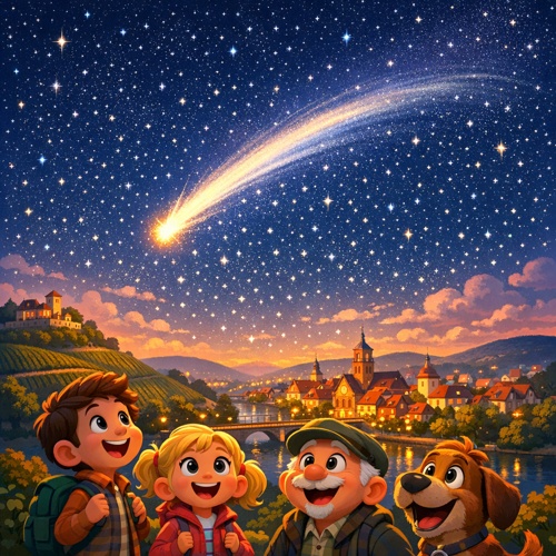 Komet in frühen Morgenstunden in Heilbronn und Region am Himmel