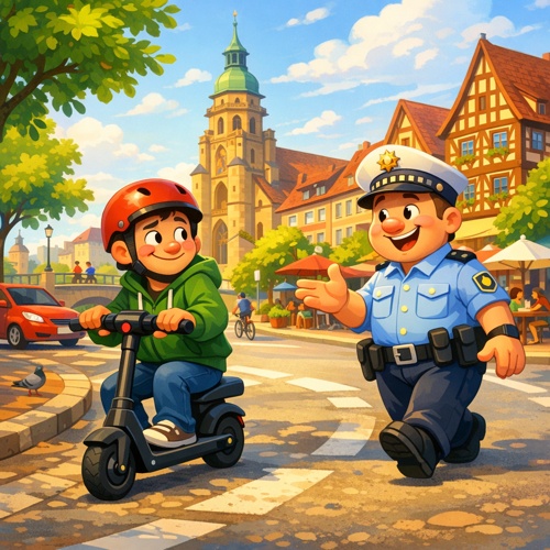 Polizei erwischt Betrunkenen auf E-Roller in Heilbronn